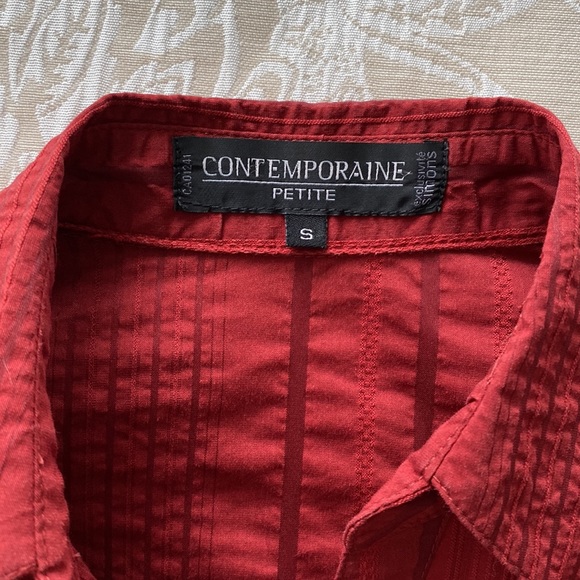 Petite Red Shirt by Contemporaine - Picture 6 of 8